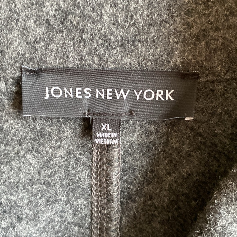 Jones New York Gray Wool Sweater Blazer Size XL - Picture 5 of 8